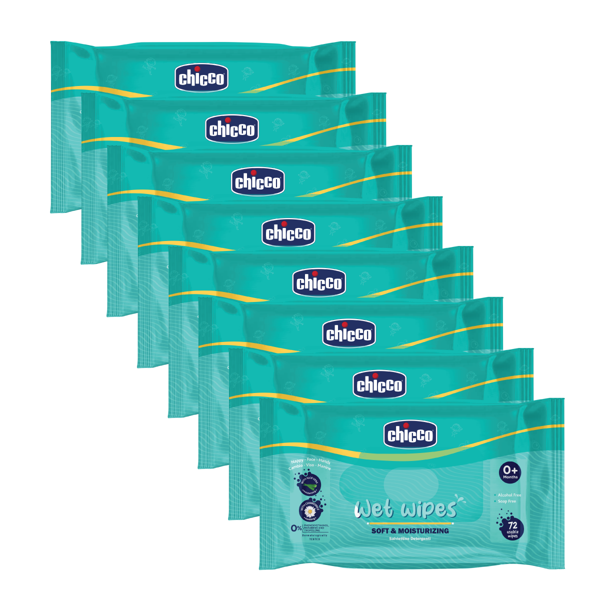 Chicco Wetwipes Pack of 7-576 PCS